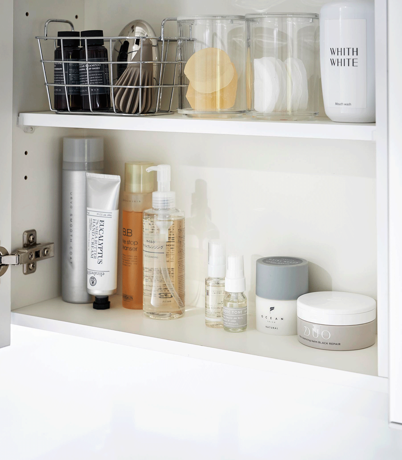 2-Pack Steel Medicine Cabinet Riser - Extra Storage Shelf for Bathroom Organization - Perfect for Small Spaces, Makeup & Toiletries Storage