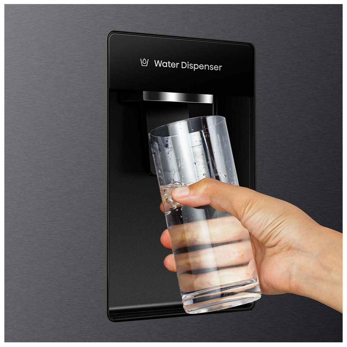 Brand New Hisense 500L PureFlat Bottom Mount Refrigerator with Non-Plumbed Water Dispenser - Dark Stainless Steel HRBM500TBW [3 Year Warranty] - Perfect for Modern Kitchens, Small Families & Energy-Efficient Homes