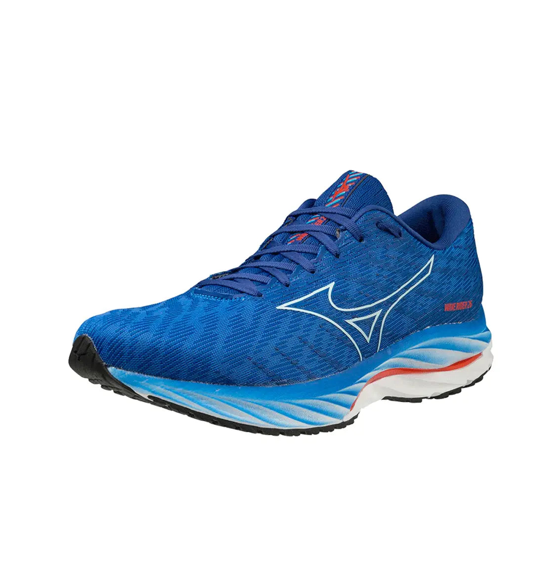 Mizuno Wave Rider 26 Running Shoes for Men - Super Sonic/Ice Water/Cherry Tomato Color Options | Lightweight Cushioned Sneakers for Jogging, Gym Workouts & Daily Wear