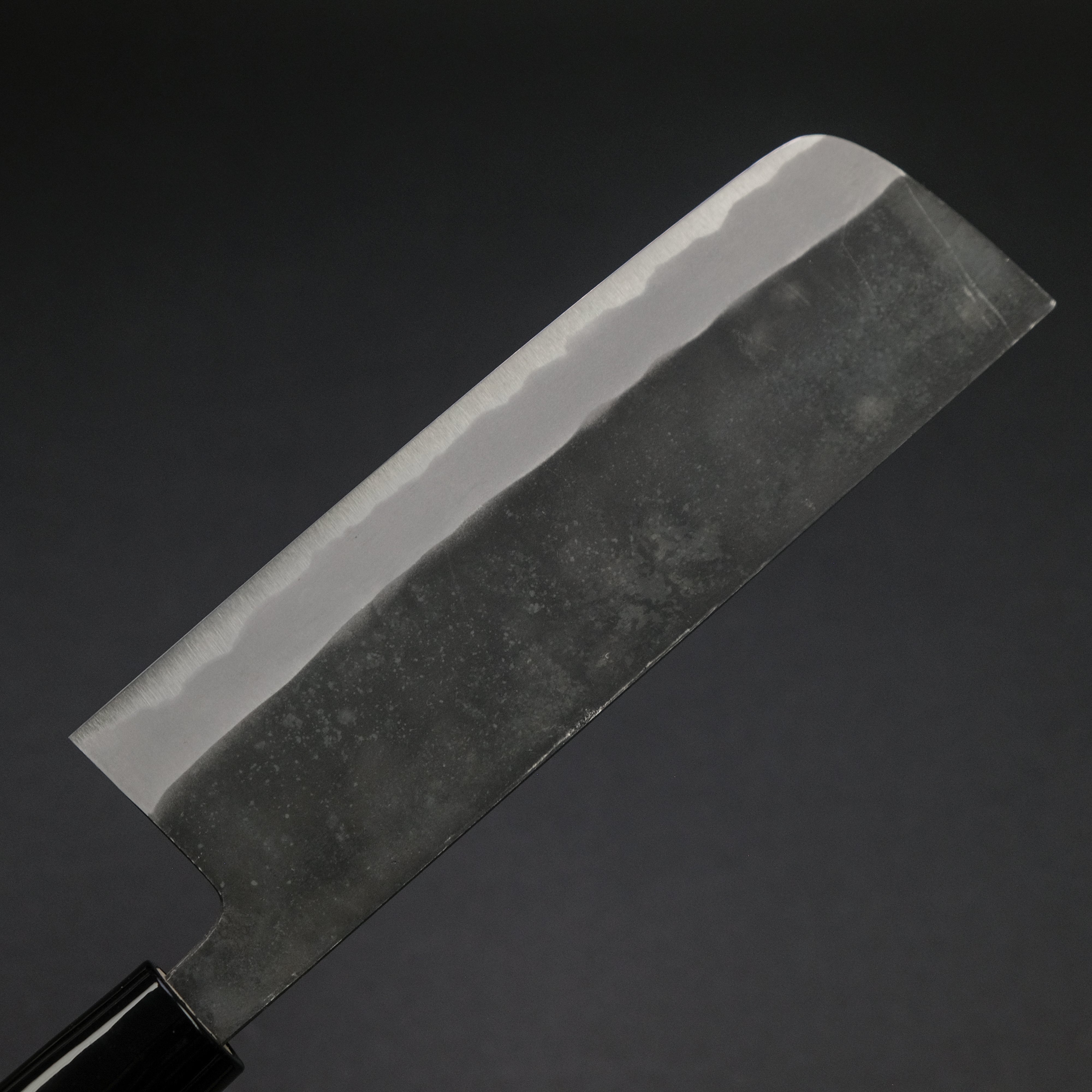 Premium Japanese Nakiri Knife 165mm - Morihei Kikuyu White #2 Kurouchi with Poplar Handle - Perfect for Vegetable Chopping, Sushi Prep & Asian Cuisine
