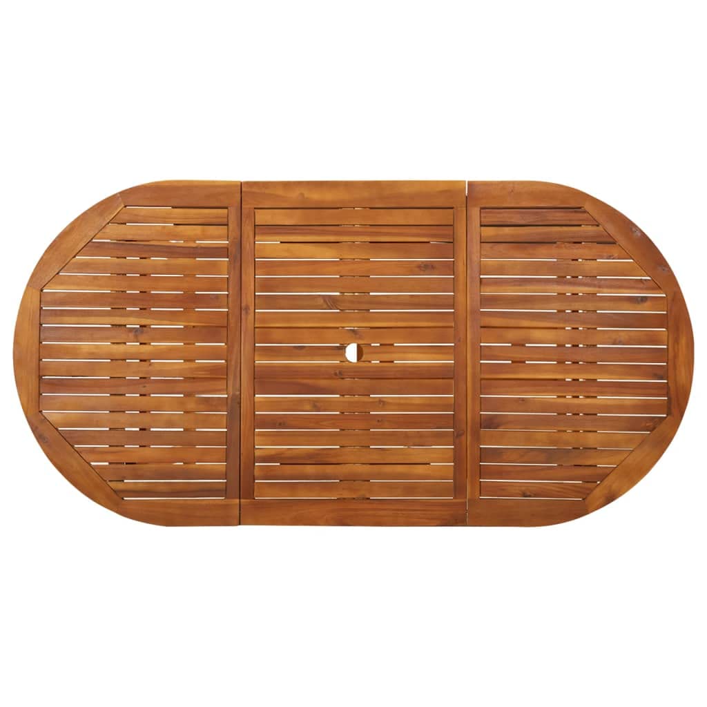 Solid Acacia Wood Outdoor Patio Table 70.9