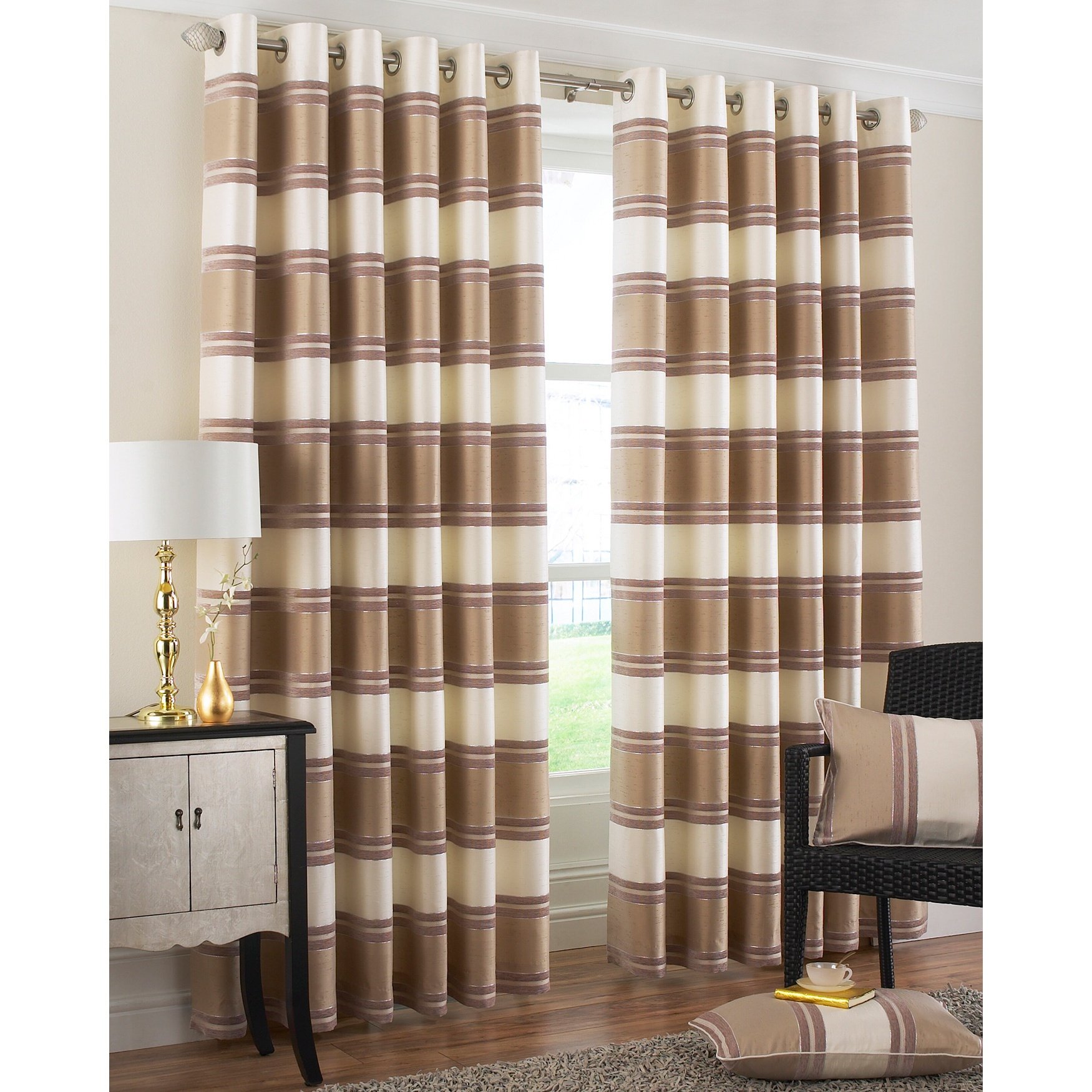 Horizon Ringtop Blackout Curtains 66x72 Inches - Duck Egg Blue Thermal Insulated Window Drapes for Bedroom, Living Room & Home Decor