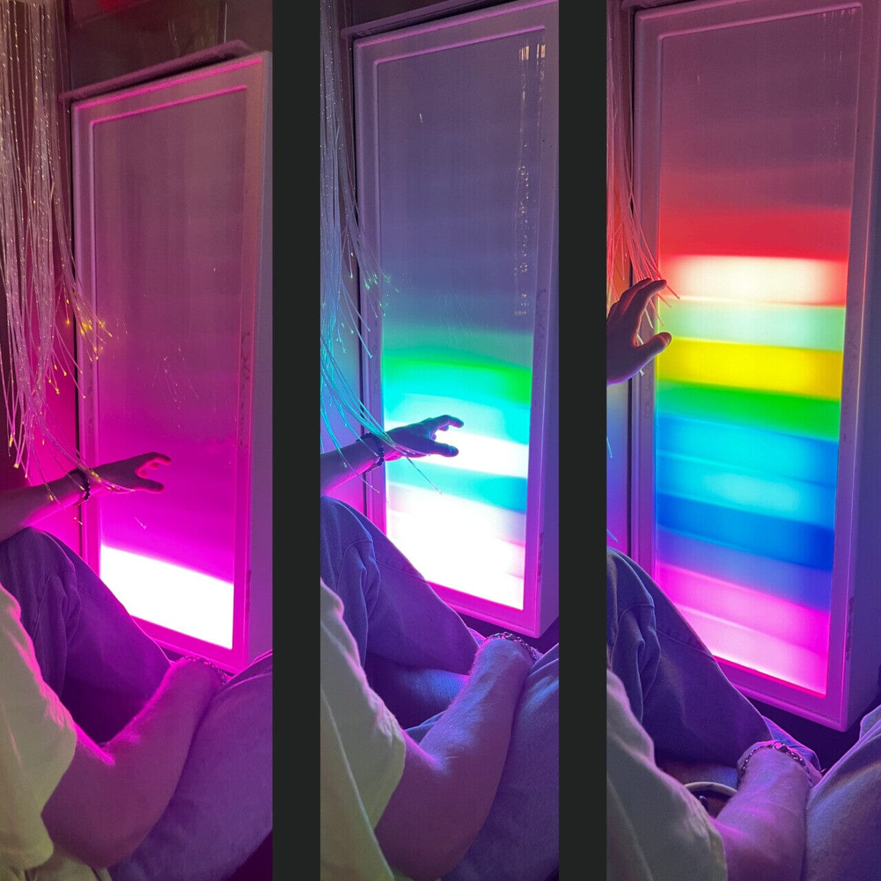 Sound-Activated LED Ladder Lights - Interactive Sensory Play Panel for Kids | Perfect for Bedroom Decor, Playroom Activities & Autism Sensory Toys