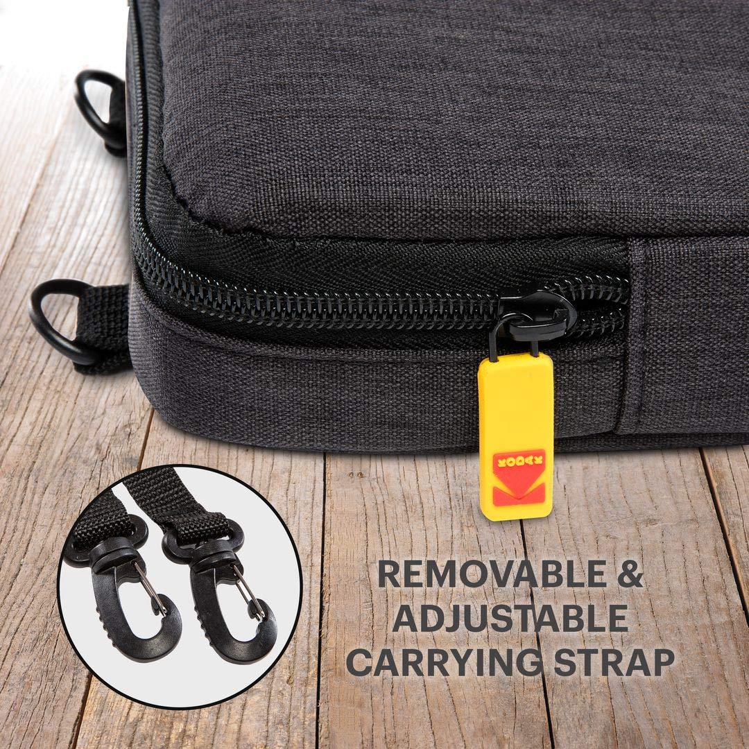 Kodak Classic Instant Camera Soft Case - Durable Black Zink Camera Cover for Travel, Parties & Everyday Use