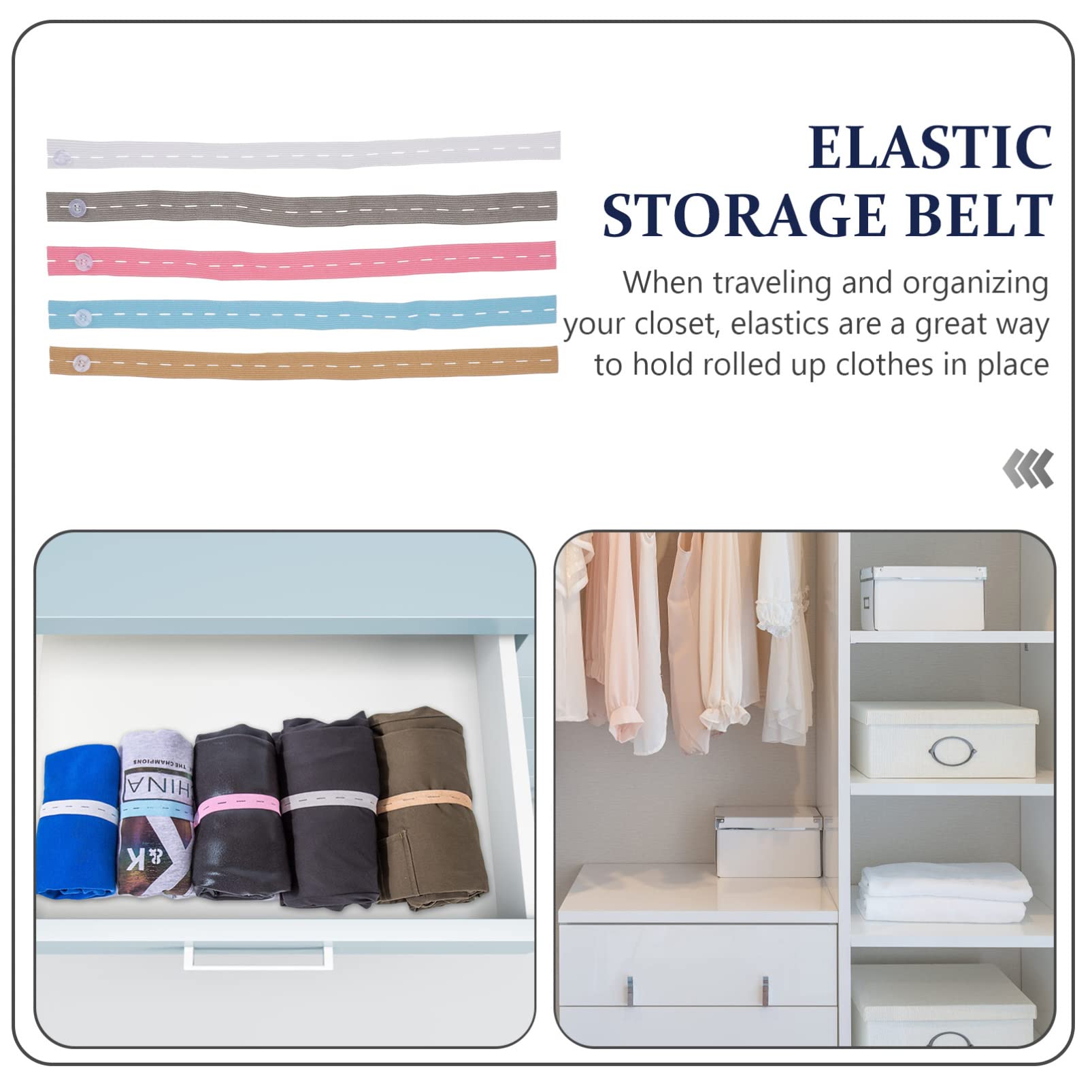 25pcs Elastic Bike Bands - Adjustable Luggage Straps for Suitcases, Clothing Storage, Travel & Sweater Organization - Durable Polyester Bicycle Accessories for Secure Packing & Transport