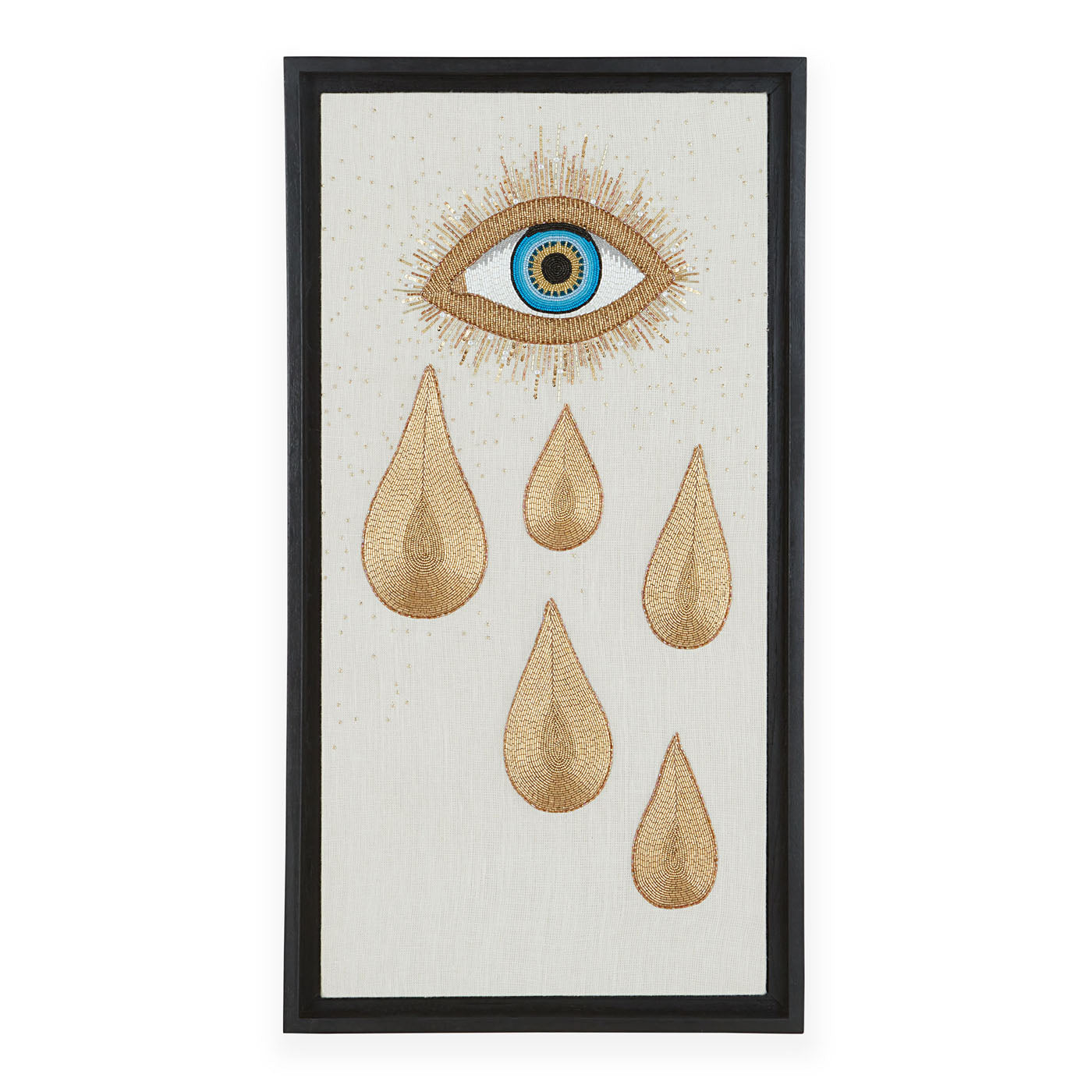 Muse Eye Tear Beaded Art - Handmade Glass Bead Jewelry for Women, Elegant Dangle Earrings for Parties, Weddings & Special Occasions