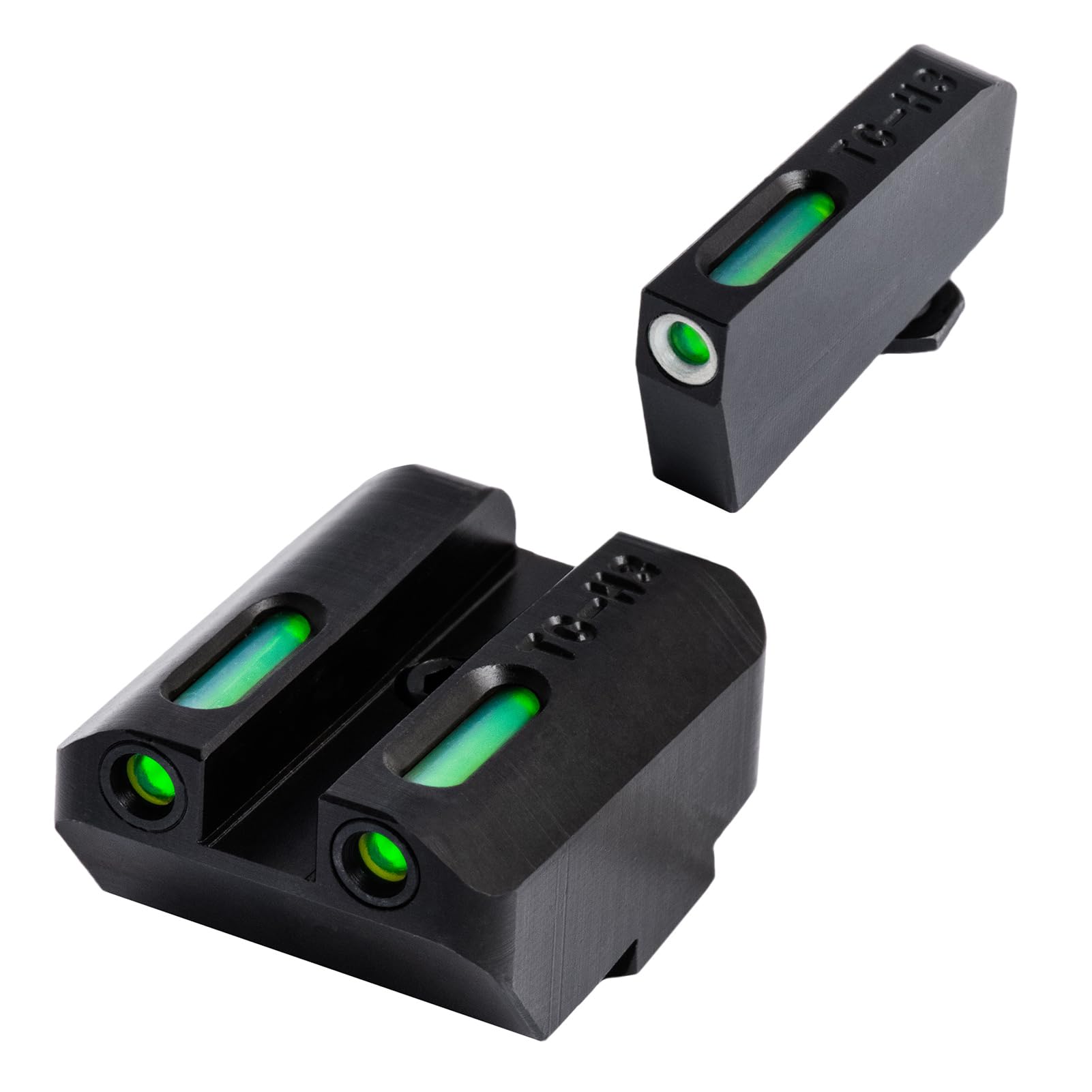 TRUGLO TFX Handgun Sight - Durable Shock-Resistant Compact Tritium & Fiber Optic Sights for Pistols - High Visibility Day/Night Sights for Glock, Sig Sauer, 1911 - Perfect for Home Defense, Tactical Training & Low Light Shooting