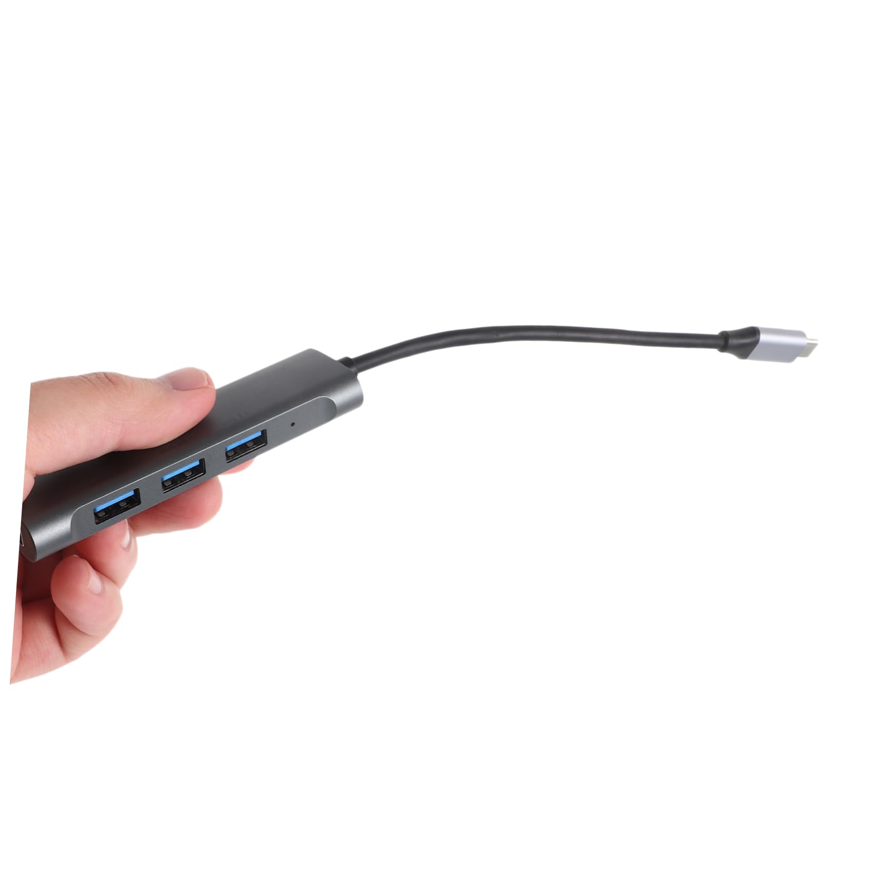4-Port USB-C Hub for Fast Charging & Data Transfer - Aluminum Alloy Design for Laptop & PC