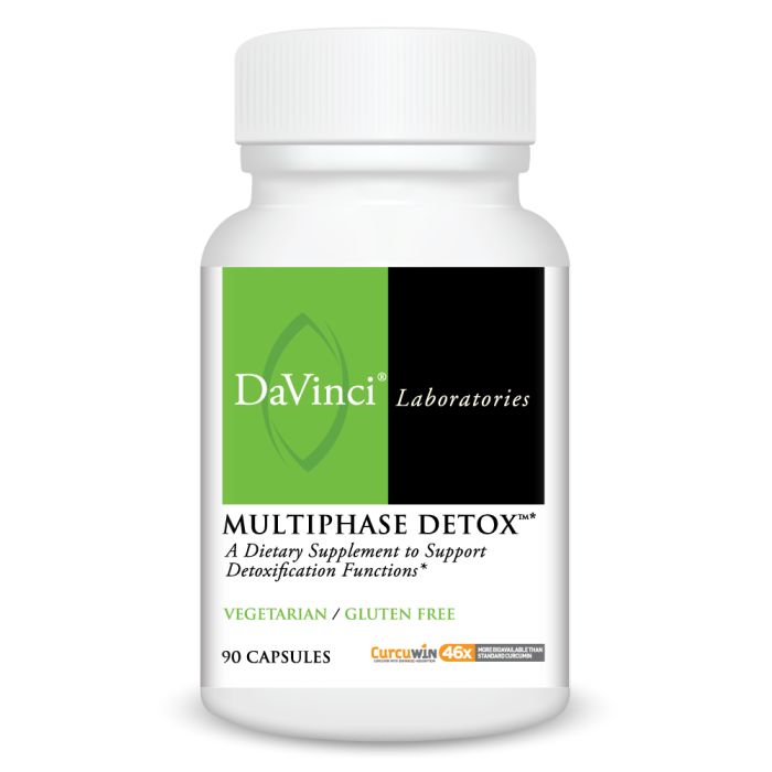 DaVinci Labs Multiphase Detox Supplement - 90 Capsules for Liver Support & Body Cleansing | Natural Detoxifier for Daily Wellness & Heavy Metal Removal