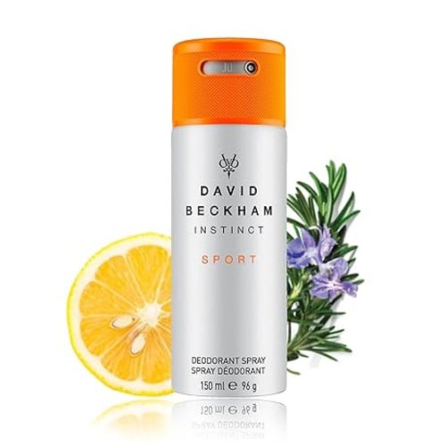David Beckham Instinct Sport Deodorant Spray for Men - 150ml Long-Lasting Freshness - Ideal for Gym, Workout & Daily Active Lifestyle