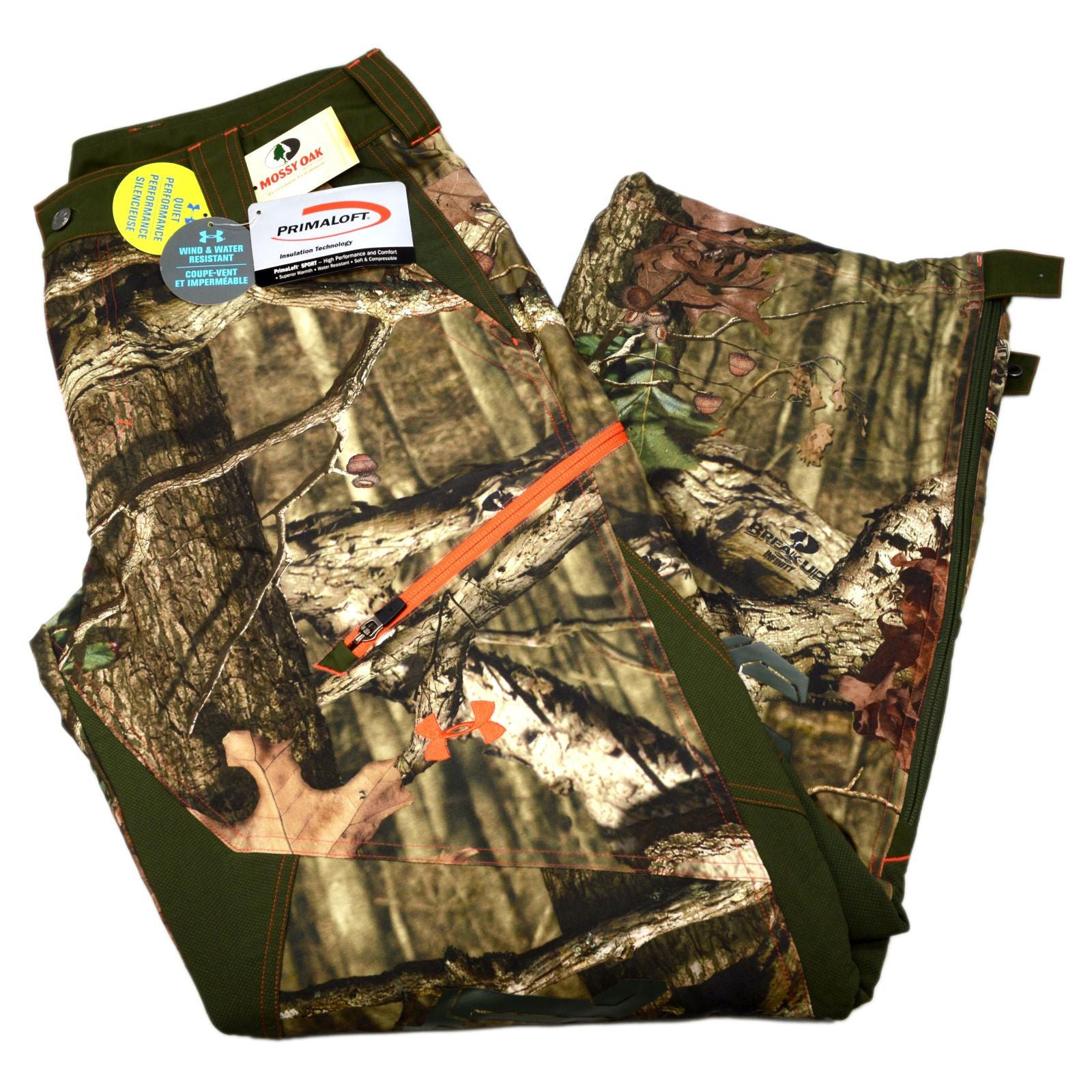 New Under Armour Mossy Oak Camo Pants Men's Size 36x32 with Ankle Button Defect - Hunting & Outdoor Activities