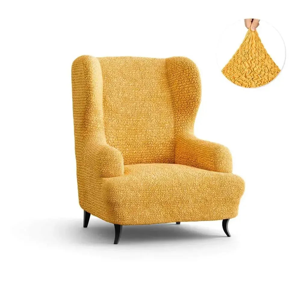 Premium Wingback Chair Slipcover - Microfiber Collection | Washable & Stretchable Furniture Protector for Living Room, Office, or Bedroom