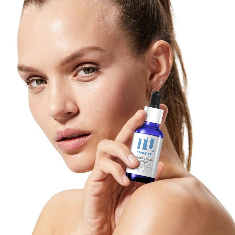 Best Vitamin C Facial Serum for Brightening & Hydration - Anti-Aging Moisturizing Face Serum for Glowing Skin - Day & Night Skincare Routine