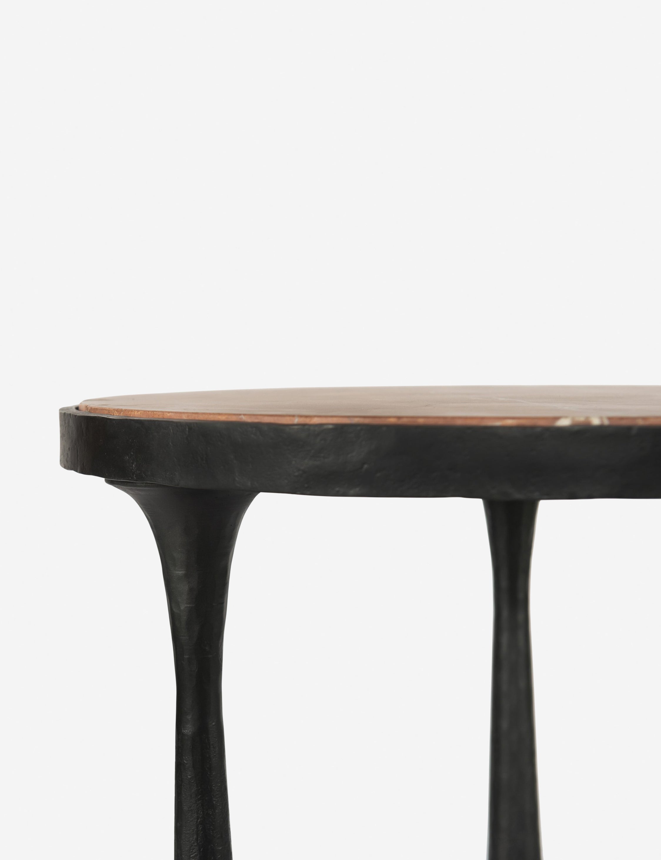Amber Lewis x Four Hands Billings Round Side Table - Stylish & Functional Accent Table for Living Room, Bedroom, or Office Decor