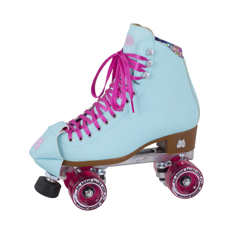 Moxi Beach Bunny Roller Skates - Sky Blue | Women's Quad Skates for Outdoor & Indoor Skating, Rink, Park, Beach Cruising