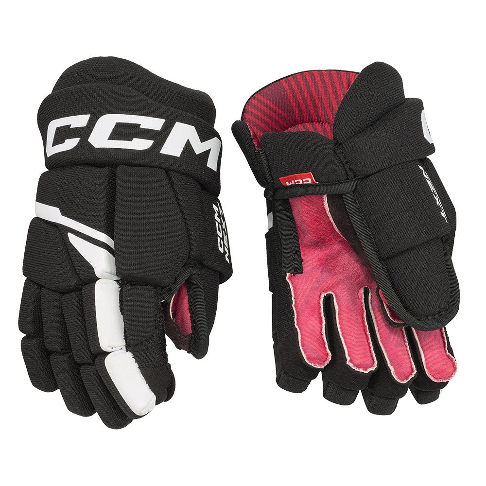 CCM Next Youth Ice Hockey Gloves - Protective & Flexible for Young Players - Perfect for Practice, Games & Training Sessions