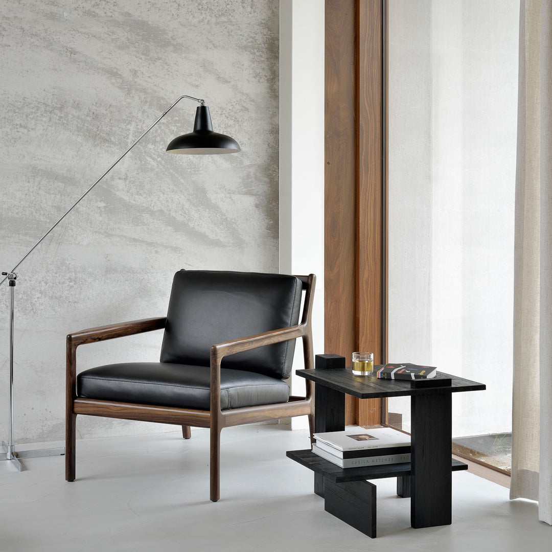 Modern Abstract Side Table - Minimalist Accent Table for Living Room, Bedroom & Office - Stylish End Table with Geometric Design for Home Decor