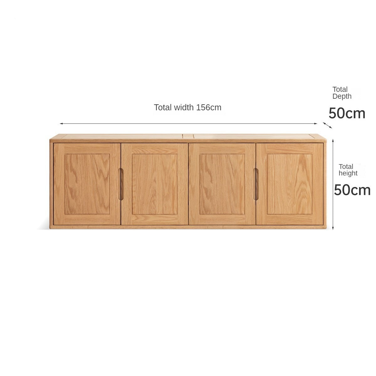 Solid Oak Wood Narrow Wardrobe - Slim Space-Saving Closet for Bedroom, Hallway, or Small Apartment