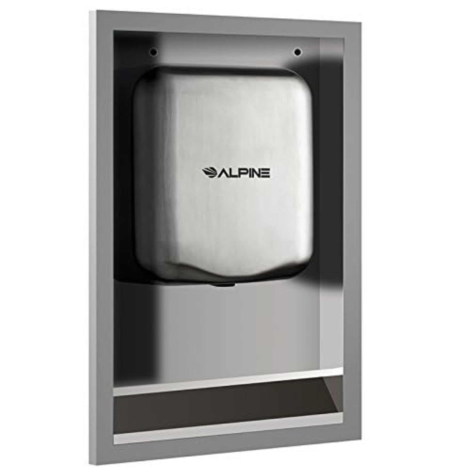 Alpine Bathroom Hand Dryer Recess Kit - Wall Mounted for Commercial & Public Restrooms (Hand Dryer Sold Separately) - Perfect for Hospitals, Schools, and Office Buildings