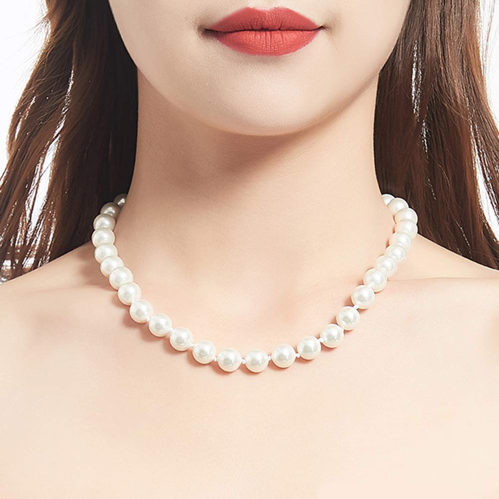 Elegant Beaded Pearl Choker Necklace for Women - Fashion Jewelry Birthday Gift - Perfect for Weddings, Parties & Special Occasions