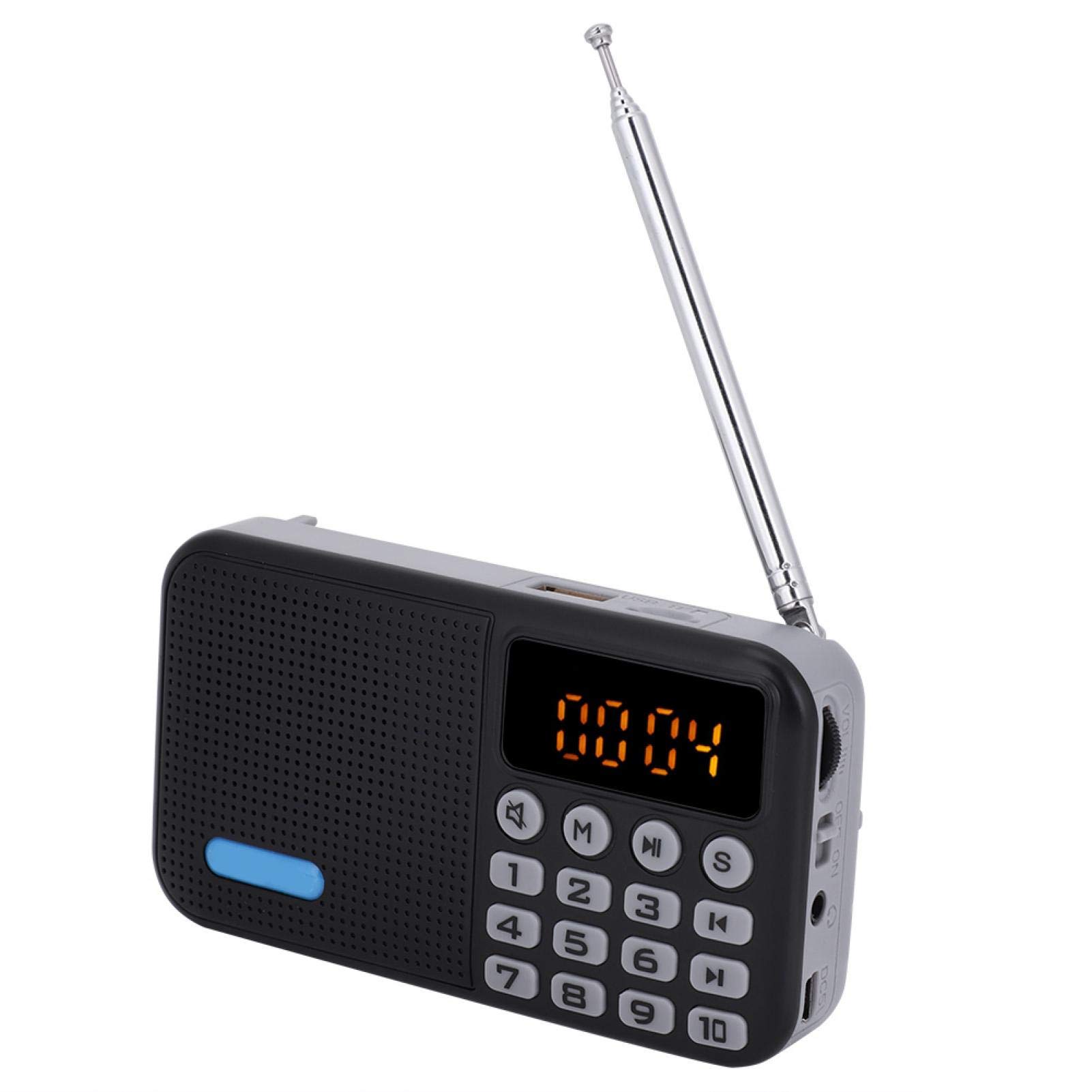 Portable DAB+ Digital Radio with Bluetooth, FM Receiver, MP3 Player & Rechargeable Battery - Perfect for Travel, Home & Outdoor Use