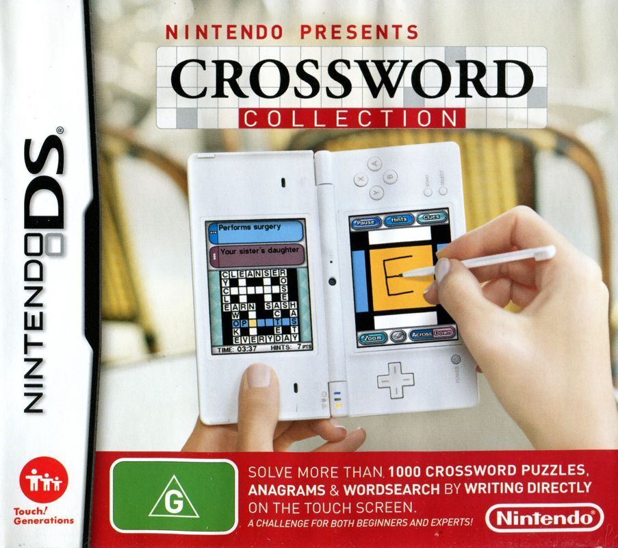 CrossworDS Nintendo DS NDS Game PAL Version - Fun Word Puzzle Game for Travel, Family Game Nights & Brain Training
