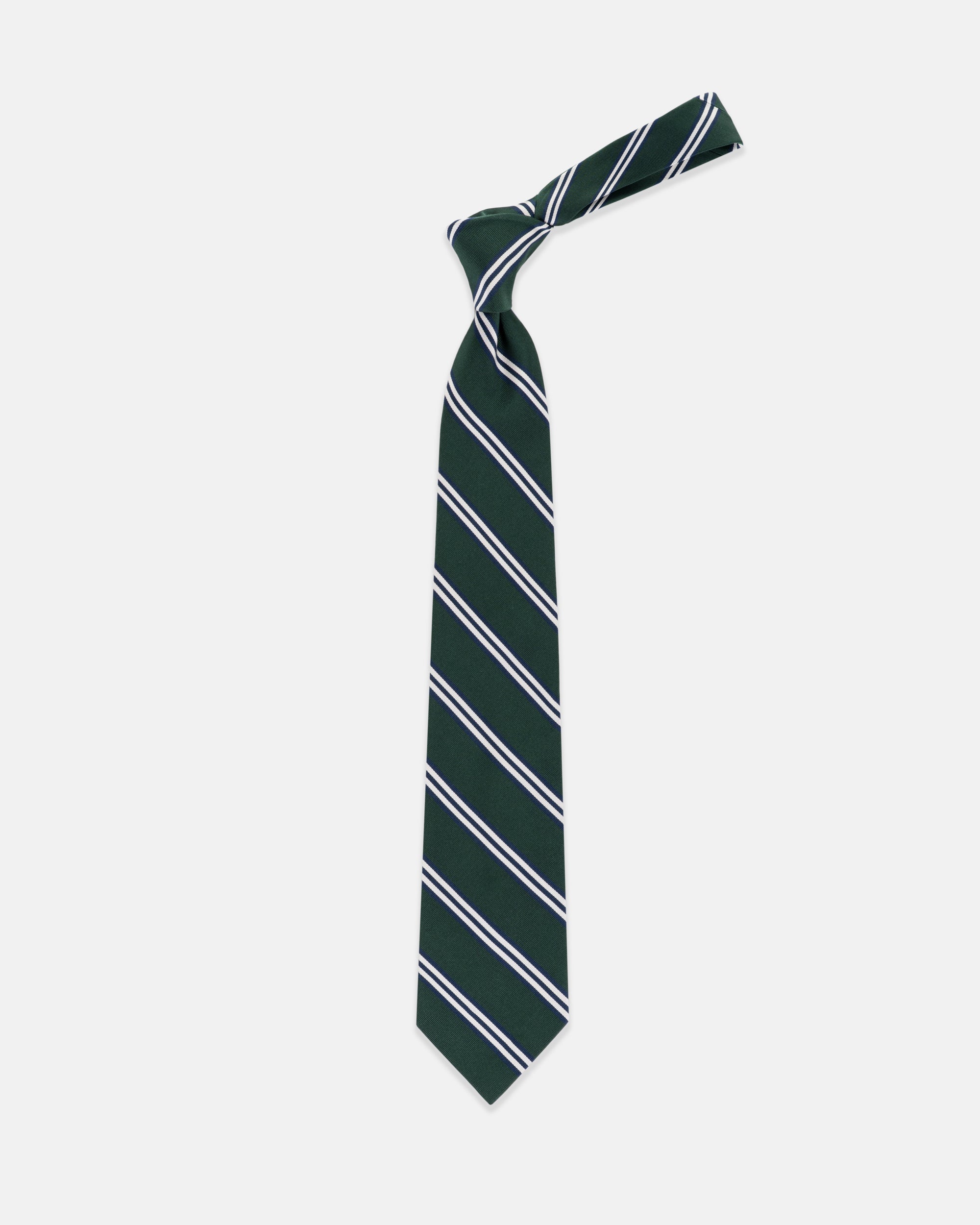 MOGADOR Striped Necktie for Men - Classic Slim Skinny Tie for Business, Wedding & Formal Occasions