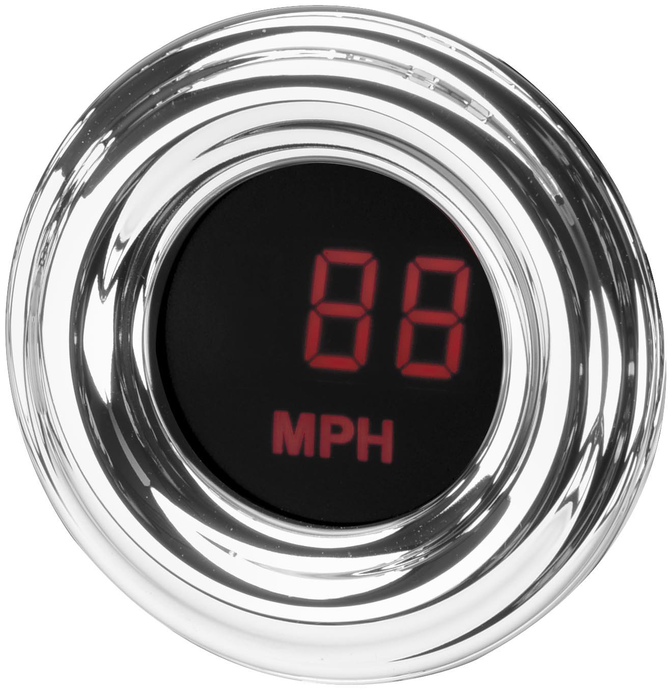 Dakota Digital Red Mini Speedometer - High Performance 52mm Gauge for Cars, Trucks & Motorcycles - Perfect for Racing, Custom Builds & Dashboard Upgrades