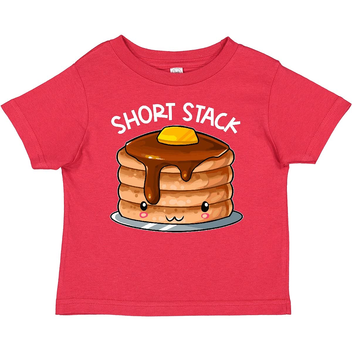 Inktastic Short Stack Cute Pancake Breakfast Baby T-Shirt - Adorable Kids Graphic Tee for Breakfast Lovers & Family Matching Outfits