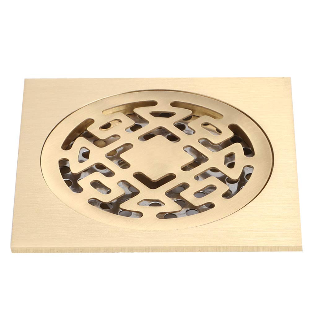 Premium Copper Shower Floor Drain - Heavy Duty Anti-Clogging Strainer for Bathroom, Kitchen, Basement & Garage - Durable Rust-Proof Design for Wet Areas & High-Traffic Spaces