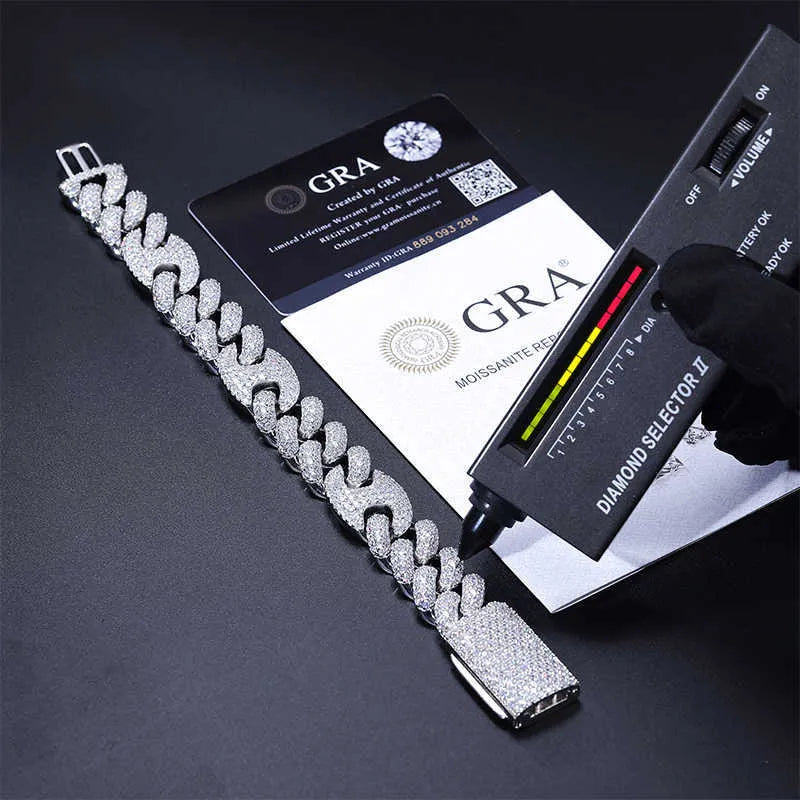 8.5mm Iced Out Diamond Moissanite Tennis Bracelet for Women - Luxury Cubic Zirconia Jewelry Gift for Anniversary, Birthday & Special Occasions