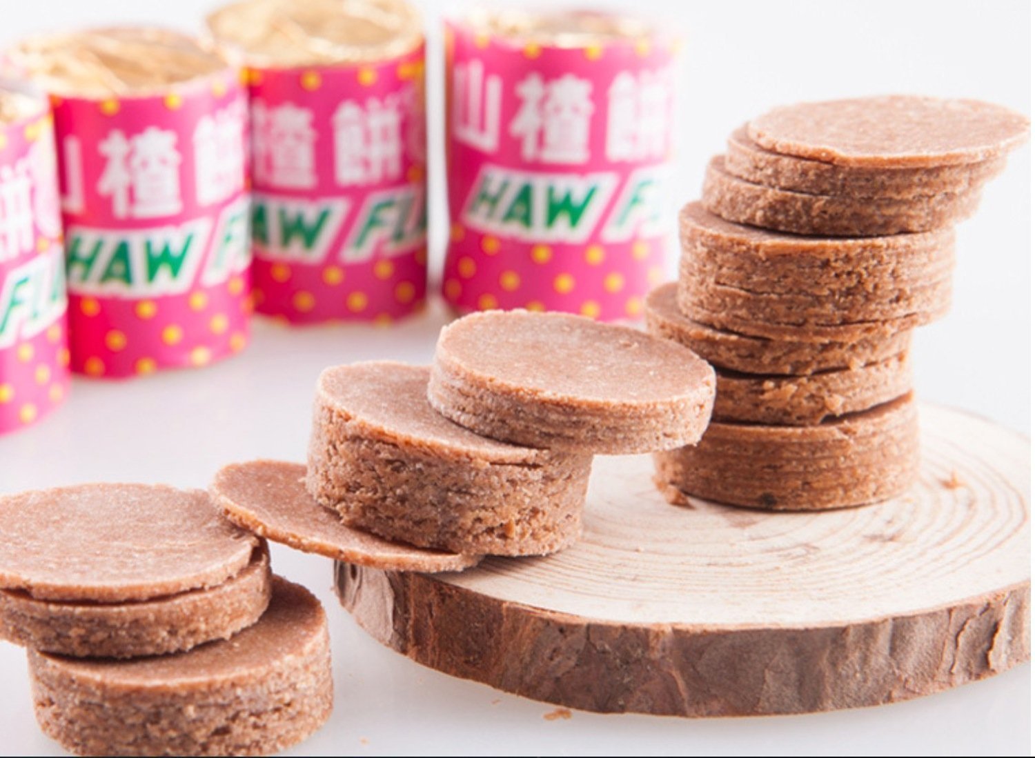 Haw Flakes - 10 Rolls - Traditional Chinese Fruit Candy Snacks - Sweet & Tangy Herbal Treat for Kids & Adults - Perfect for Lunchboxes, Movie Nights & Asian Dessert Platters