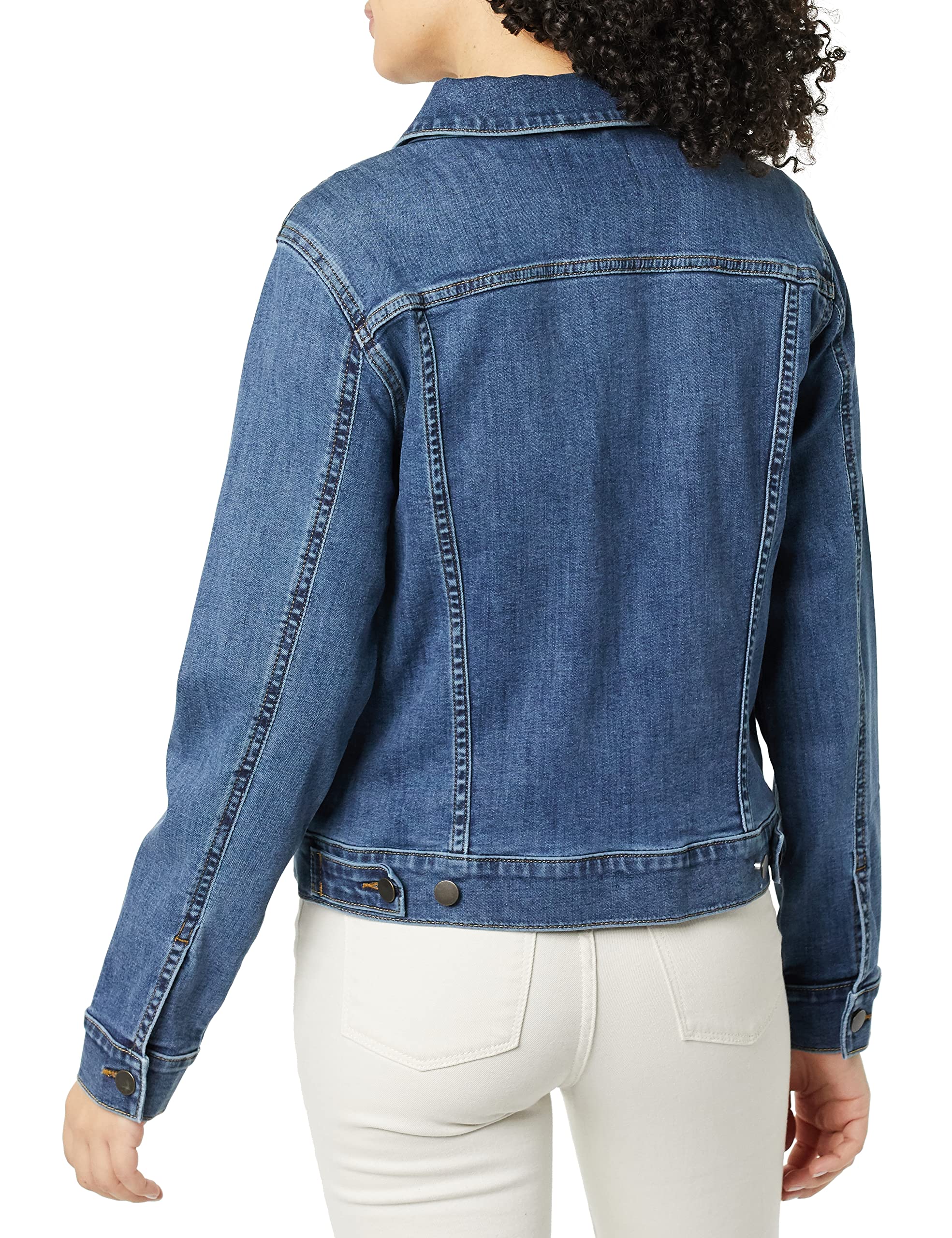 Amazon Essentials Women's Denim Jacket - Plus Size & Regular Fit Casual Outerwear for Spring & Fall Fashion | Perfect for Layering, Weekend Outings & Street Style Looks