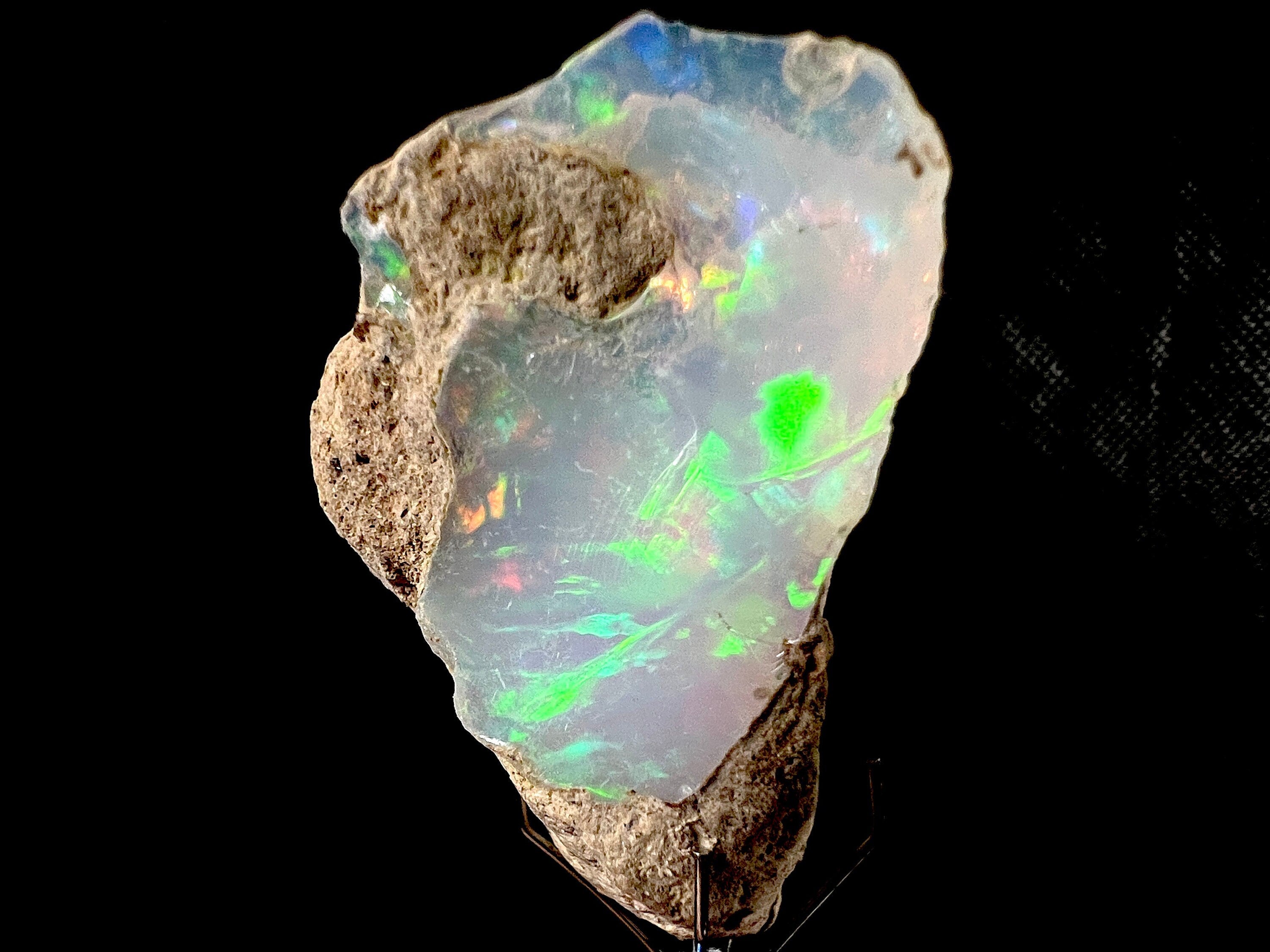 Premium 4A+ Welo Opal Raw Crystal - Certified Cutting Grade Opal for Jewelry Making (50624) - Perfect for Rings, Necklaces & Handcrafted Gemstone Designs