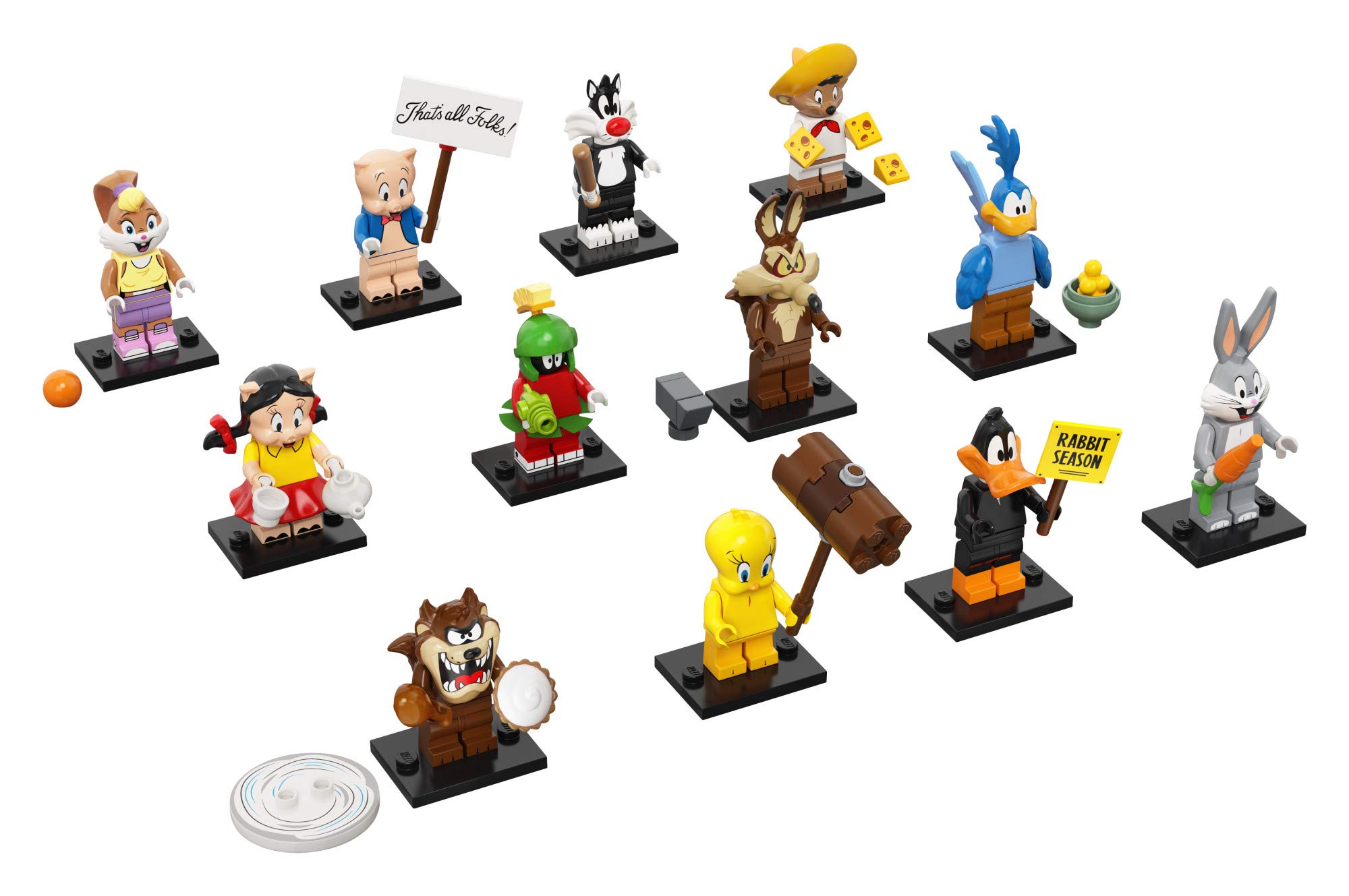 LEGO Minifigures Looney Tunes 71030 Building Kit - 12 Collectible Characters for Kids & Fans - Fun Action Toys for Play & Display - Perfect Gift for Birthday & Christmas 2021 New Edition