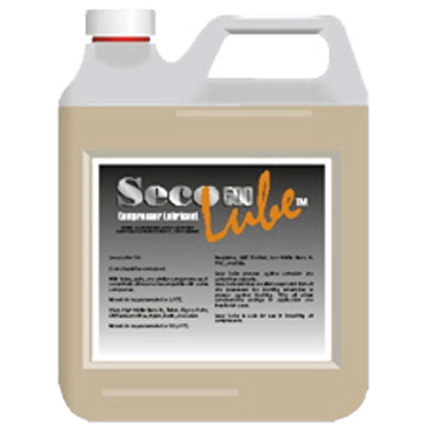 Trident 1 Gallon SECO LUBE Natural Compressor Oil - Premium Lubricant for Air Compressors, HVAC Systems & Pneumatic Tools - Ideal for Industrial, Automotive & Home Workshop Use