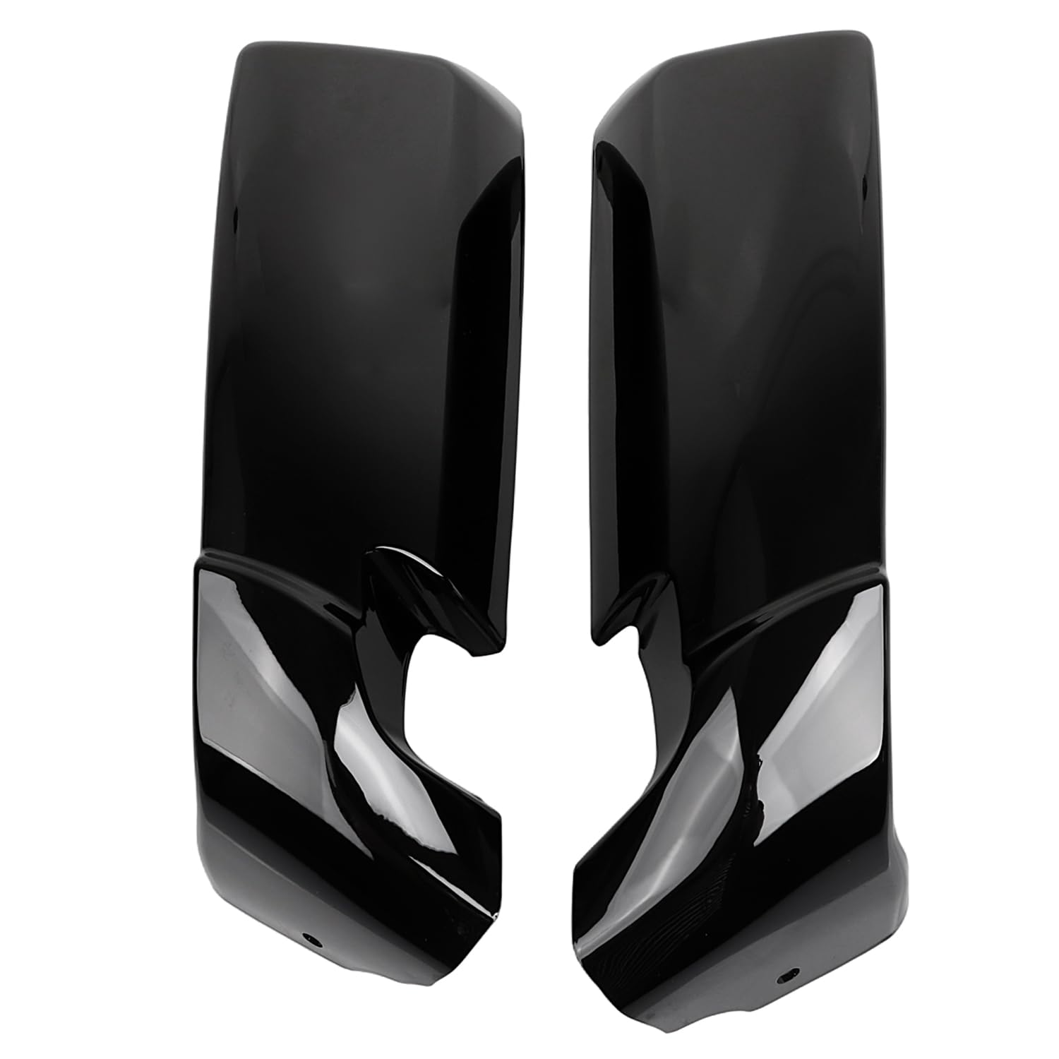 ABS Left Right Radiator Side Shroud Cover Panel Vivid Black for Harley V-Rod Muscle VRSCF 2009-2017 - Perfect Fit Replacement Part for Motorcycle Customization & Protection