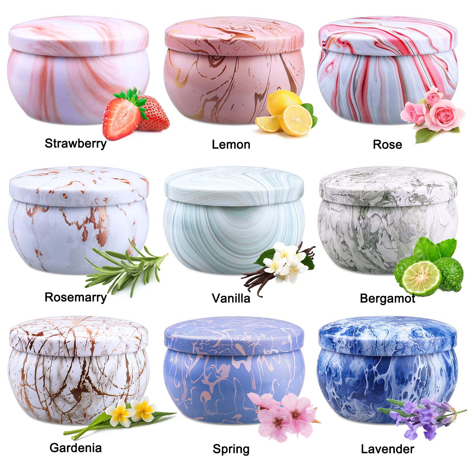 Aromatherapy Scented Candles for Women - 2.5oz Soy Wax Candles Set, Long Lasting Home Fragrance, Relaxing Gifts for Spa, Yoga, Bath, Birthday & Special Occasions - Perfect for Stress Relief and Home Decor