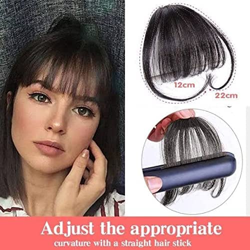 Natural Color Thin Clip-in Front Hair Bangs Fringe Extension Piece for Women – Perfect for Cosplay, Daily Wear & Hairstyling