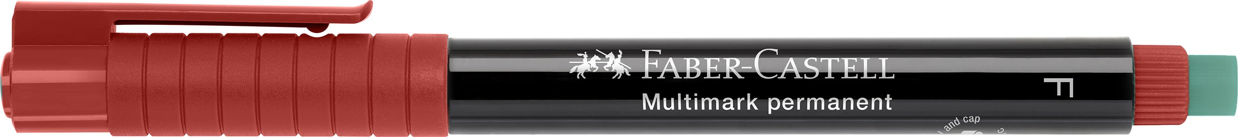 Faber-Castell OHP-CD Permanent Markers - 10 Pack (Black & Red) - Ideal for Whiteboards, Presentations, and Office Use