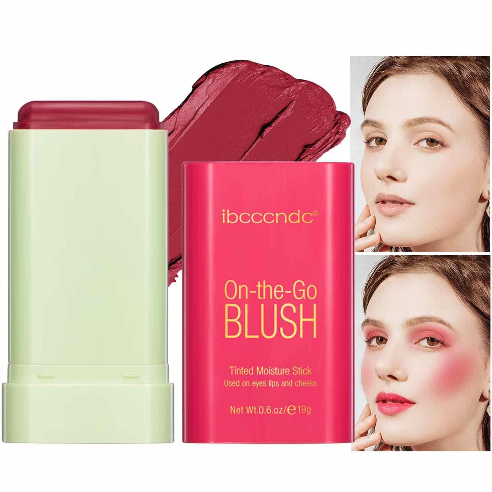 Moisture Blush Stick - Matte Cream Blush for Mature Skin | 0.6oz Long-Lasting Cheek & Lip Tint | Natural Flush Makeup for Day & Night | Perfect for Everyday Wear, Office & Special Occasions