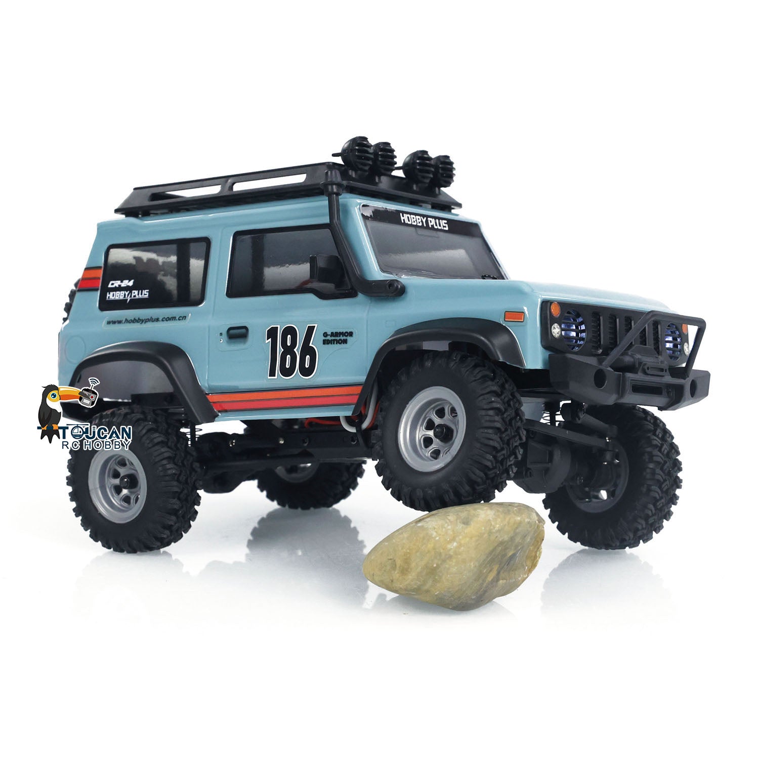1:24 Scale 4WD 4x4 2.4Ghz RC Rock Crawler Car - Mini Remote Control Off-Road Vehicle with ESC Servo Motor for DIY Model Building | Perfect for Indoor/Outdoor Crawling, Backyard Adventures & RC Hobbyists