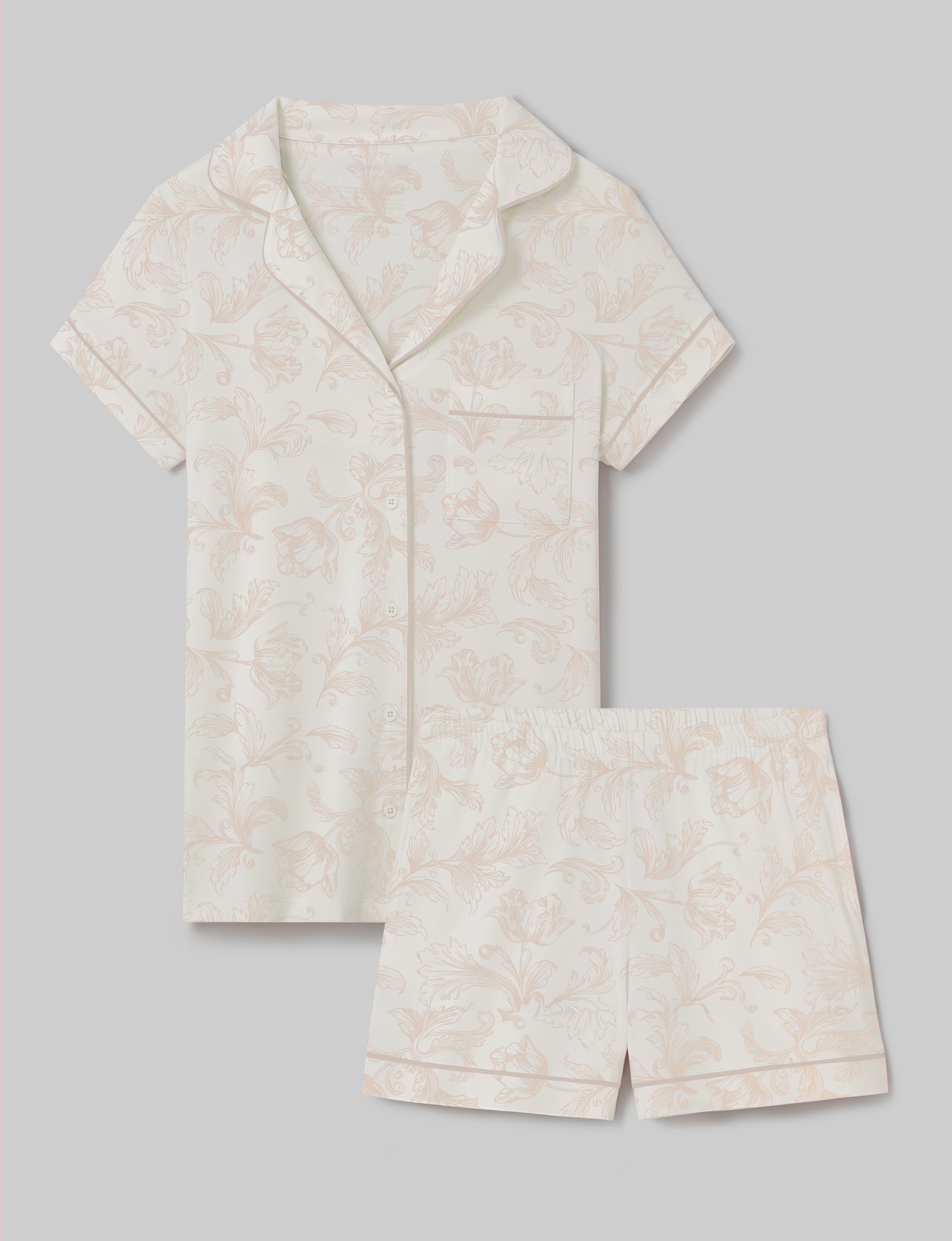 Coconut Milk Baroque Floral