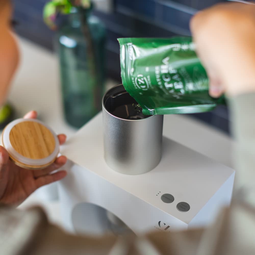 Premium Matcha Maker Starter Kit - Electric Home Matcha Machine for Freshly Ground Organic Japanese Green Tea Powder (White) | Perfect for Tea Lovers, Healthy Lifestyles & Japanese Tea Ceremonies