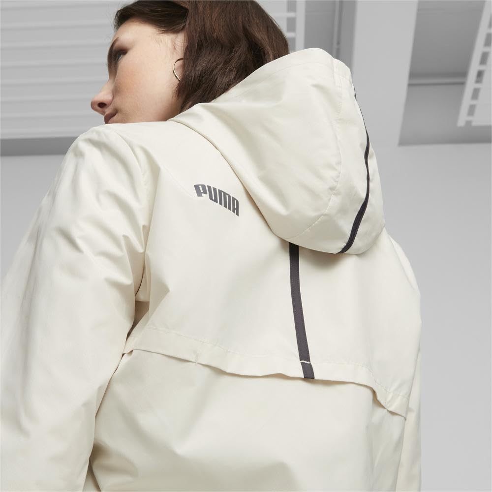 PUMA Essentials Women's Windbreaker Jacket - Lightweight Water-Resistant Running & Outdoor Sports Jacket for Hiking, Jogging, and Travel