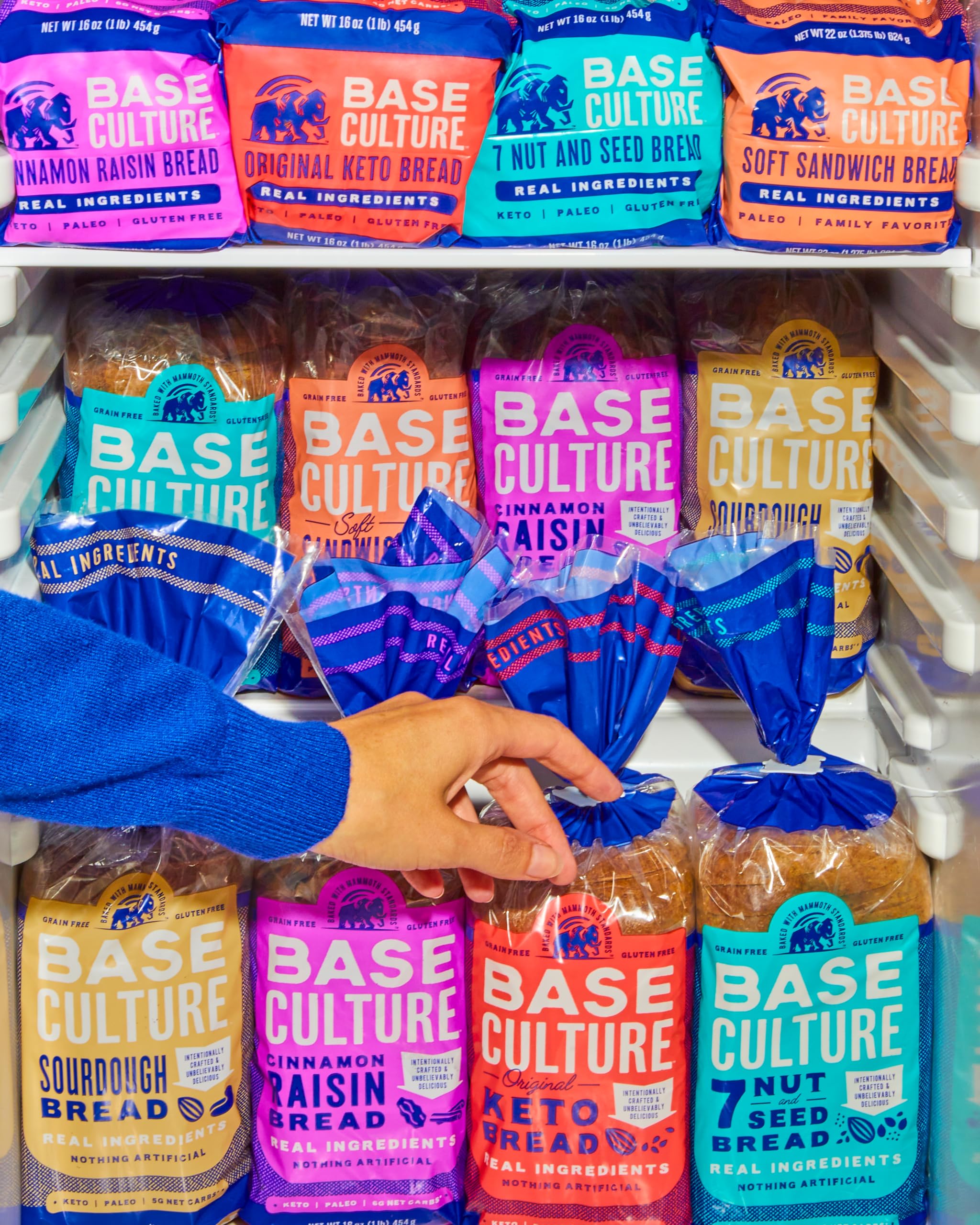 Base Culture Paleo Bread - Large Size 24oz (18 Slices) | 100% Paleo Certified, Gluten Free, Grain Free, Non-GMO, Dairy Free, Soy Free | Healthy Low Carb Bread Alternative | Perfect for Sandwiches, Toast & Keto Diet