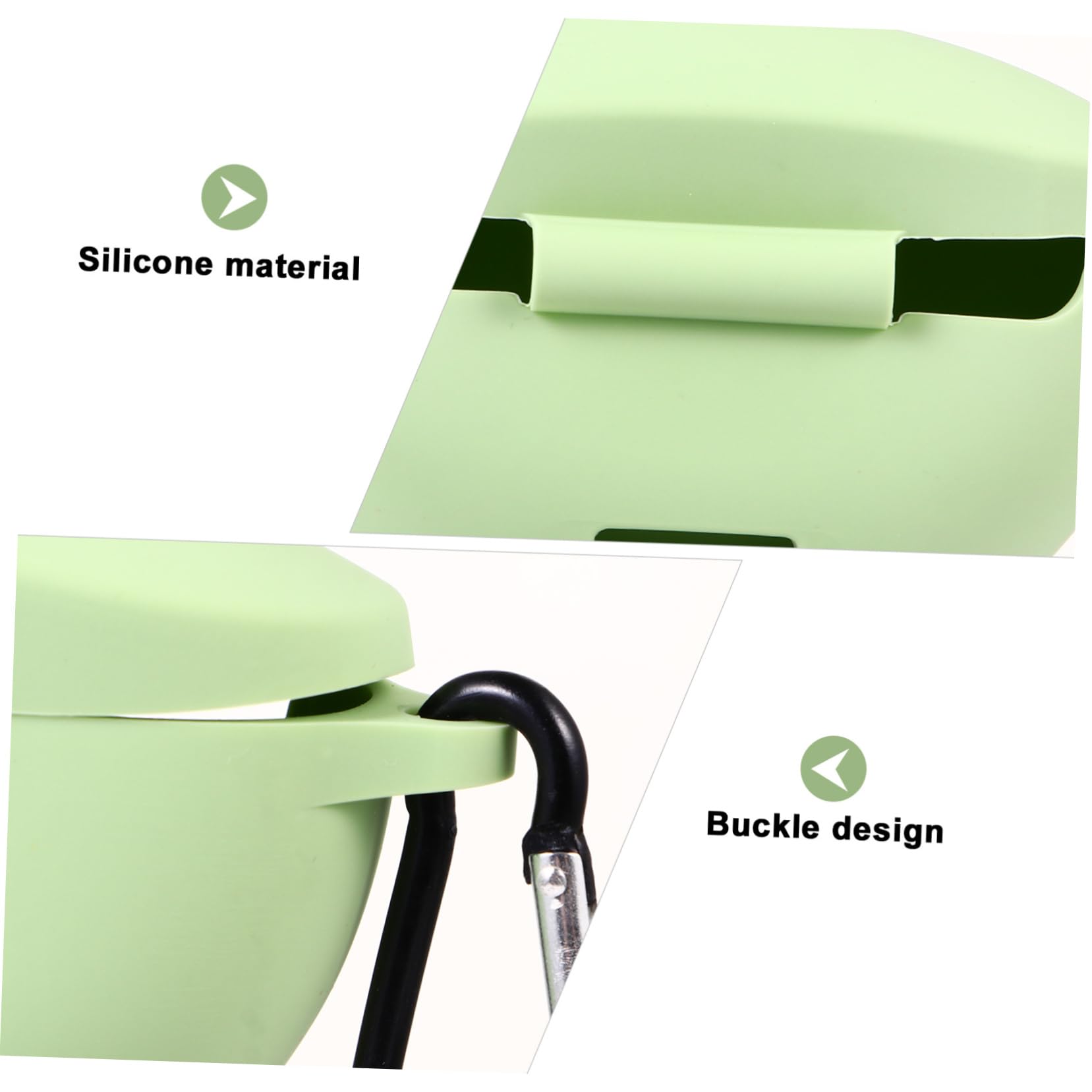 Sony WF-SP800N Silicone Case - Compact Protective Cover for Headphones, Easy to Carry (Green) - Perfect for Travel & Sports