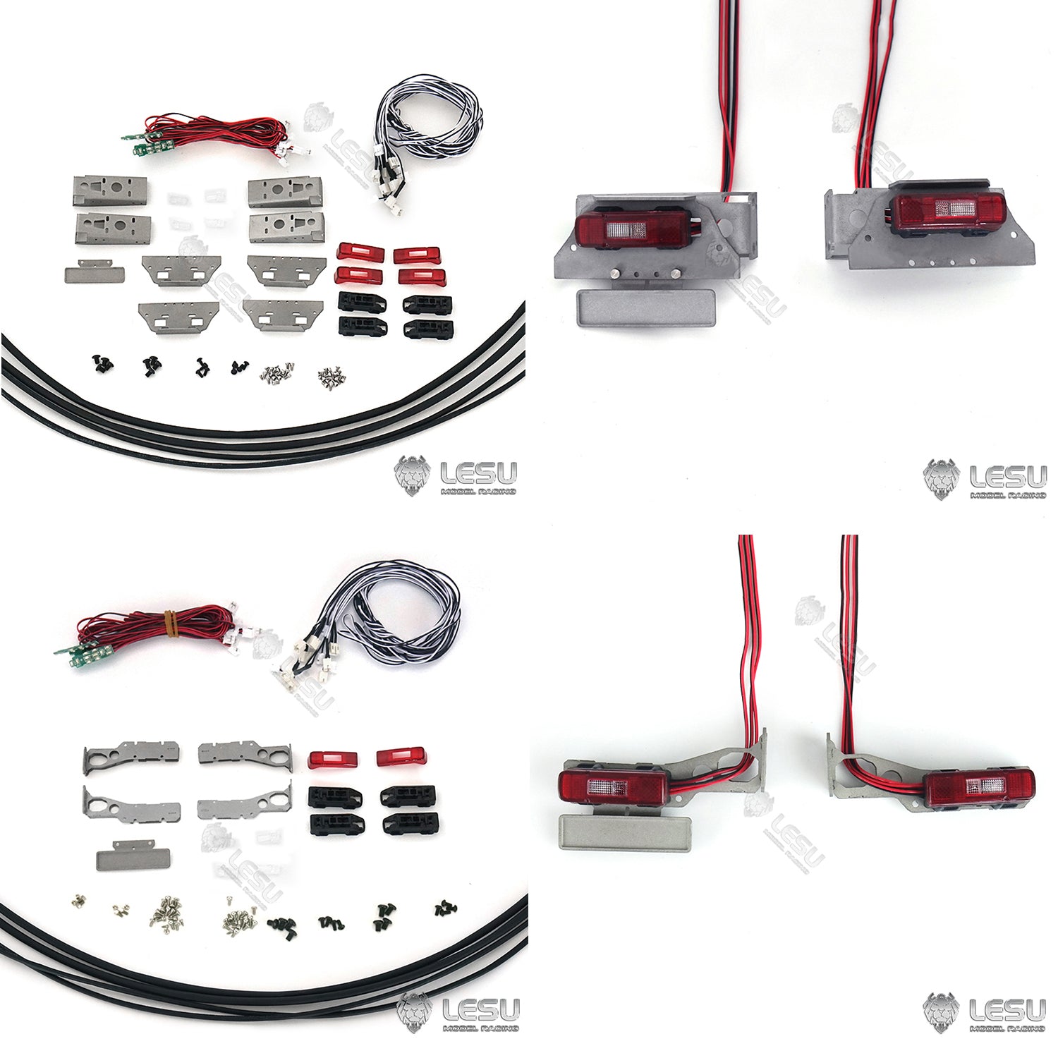 LESU 1/14 Scale LED Taillight Replacement for RC Flatbed Tractor Truck - Compatible with TAMIYA Models - Durable Plastic Construction - Perfect for RC Car Enthusiasts & Collectors (Ideal for Night Racing & Display)