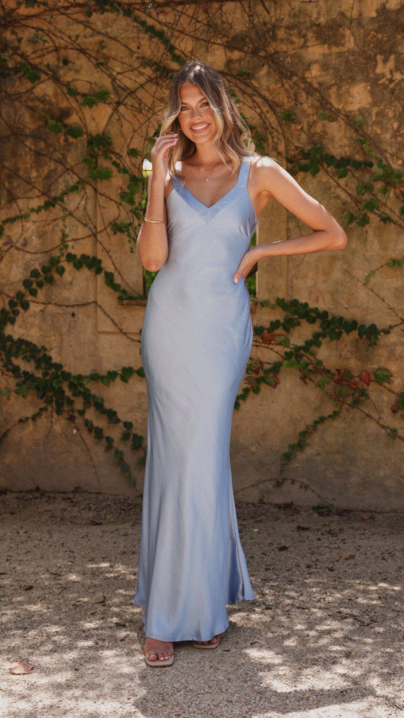 Andie Women's Maxi Dress - Flowy Long Summer Dress in Blue | Perfect for Beach, Vacation & Casual Outings