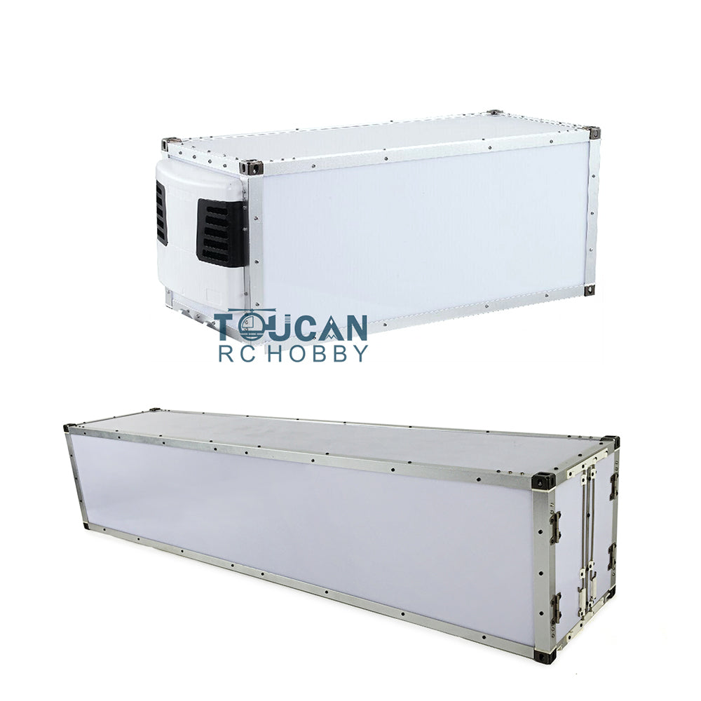 1/14 Scale 20ft & 40ft RC Reefer Container for Semi Trailer - Remote Controlled Tractor Truck Toy Cars - DIY Hobby Model Building Kit for Kids & Adults - Perfect for Racing, Collecting & Display Scenes